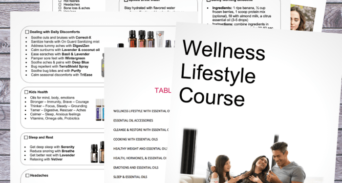 Wellness Lifestyle Course Handout PDF Printable | Jade Balden